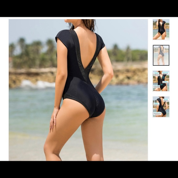 LEONISA Glamorous Plunging V Neck Line Slimming - Picture 1 of 6